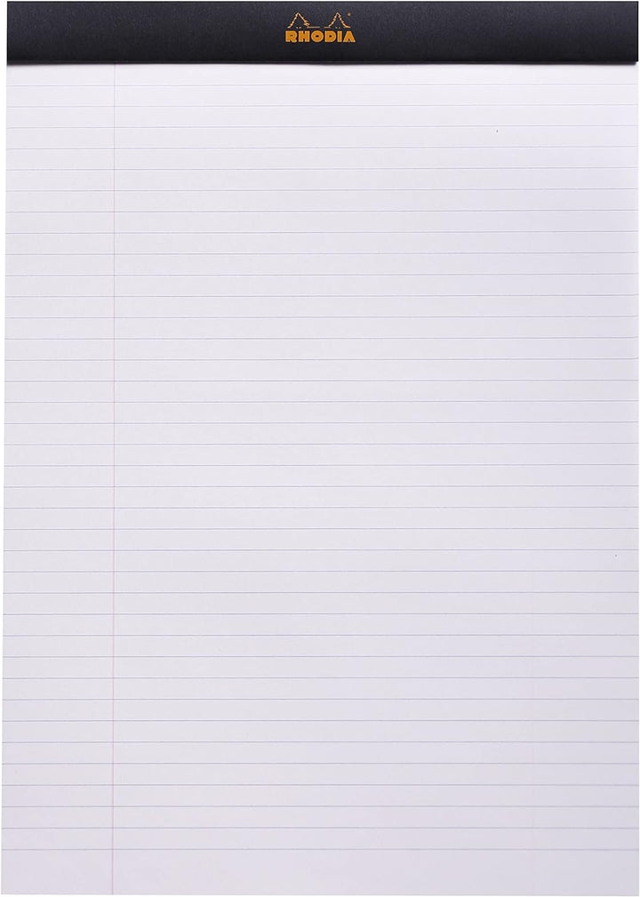 Rhodia 186009C - Packung mit 5 Notizblöcken geheftet No.18, DIN A4 80 Blätter liniert mit Rand 80g,