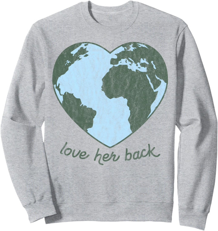 Trendy Earth Heart Sweatshirt