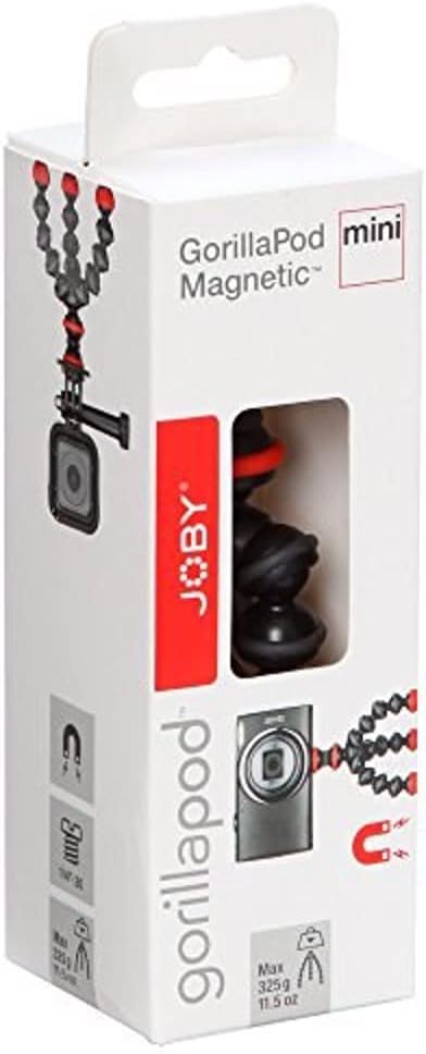 JOBY JB01504-BWW GorillaPod Magnetic Mini Stativ (mit Magnetfüssen für Point-&-Shoot, Kleine Kameras