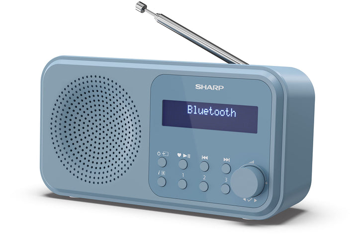 SHARP DR-P420 Portables Digitalradio (DAB/DAB+/FM mit RDS, USB, Bluetooth 5.0, 3,5mm Klinke Wecker-F