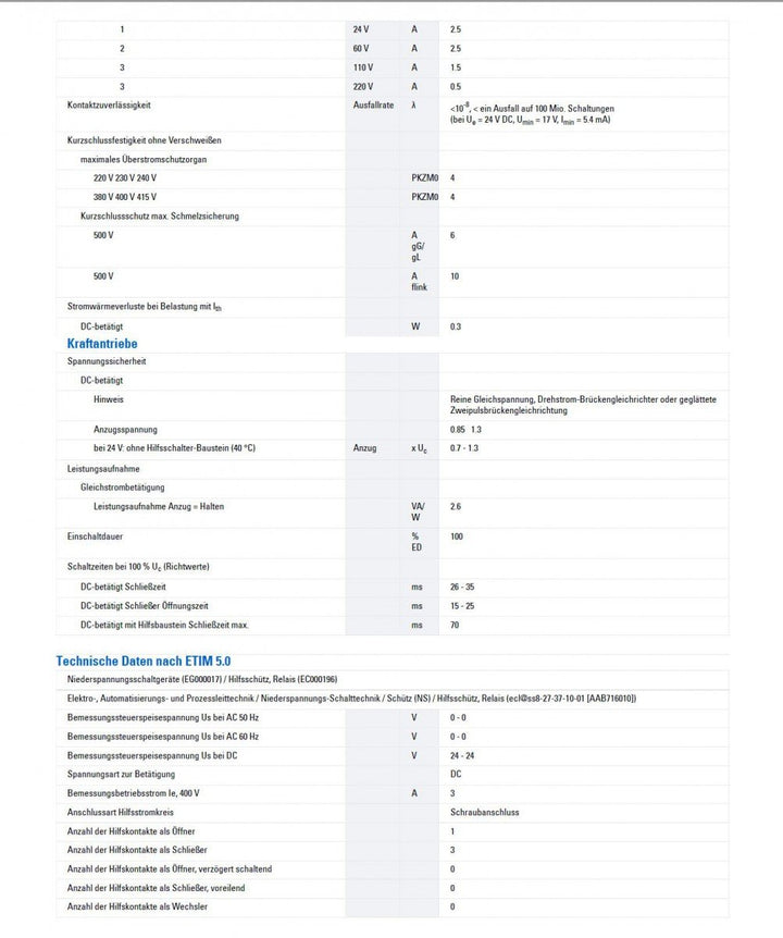 Eaton 010157 Hilfsschütz, 3 Schliesser + 1 Öffner, DC-betätigt