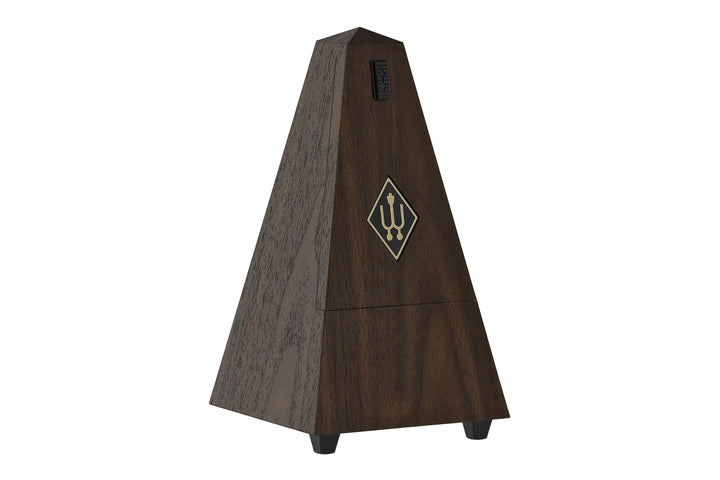 Wittner Metronom 845131 Kunststoffgehäuse ohne Glocke Taktell Pyramidenform Nussbaum-Maserung Nussba