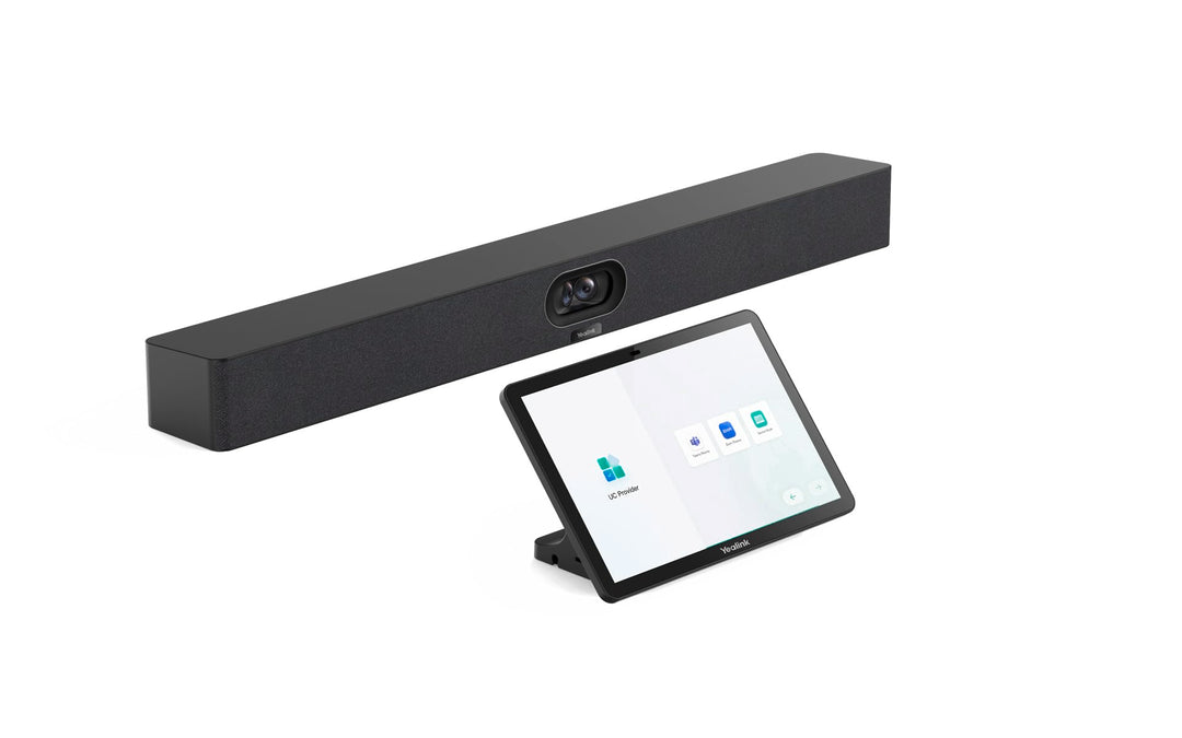 Yealink MeetingBar A40-031 – All-in-One 4K-Videokonferenzlösung mit Dual-48MP-Kameras, 120° Sichtfel