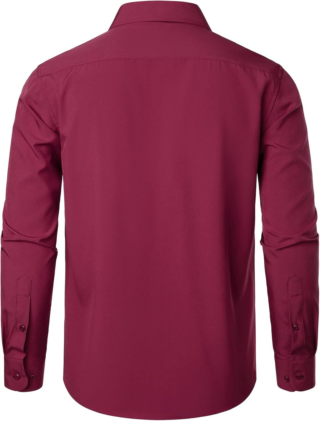 PARKLEES Herren Regular Fit Kleid Hemd Solide Faltenfrei Langarm Casual Business Button Up Hemden mi