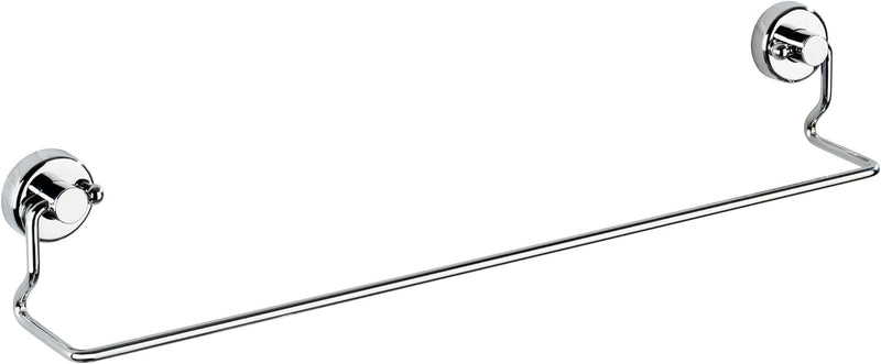 WENKO 19666100 Power-Loc Handtuchstange Sion - Befestigen ohne bohren, Stahl, 45 x 8 x 6 cm, Chrom