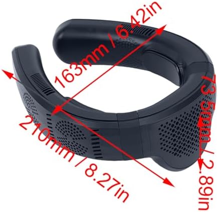Yosoo Health Gear Nackenventilator mit Halbleiterkühlung und -heizung, Tragbarer Ventilator mit 3 Ge