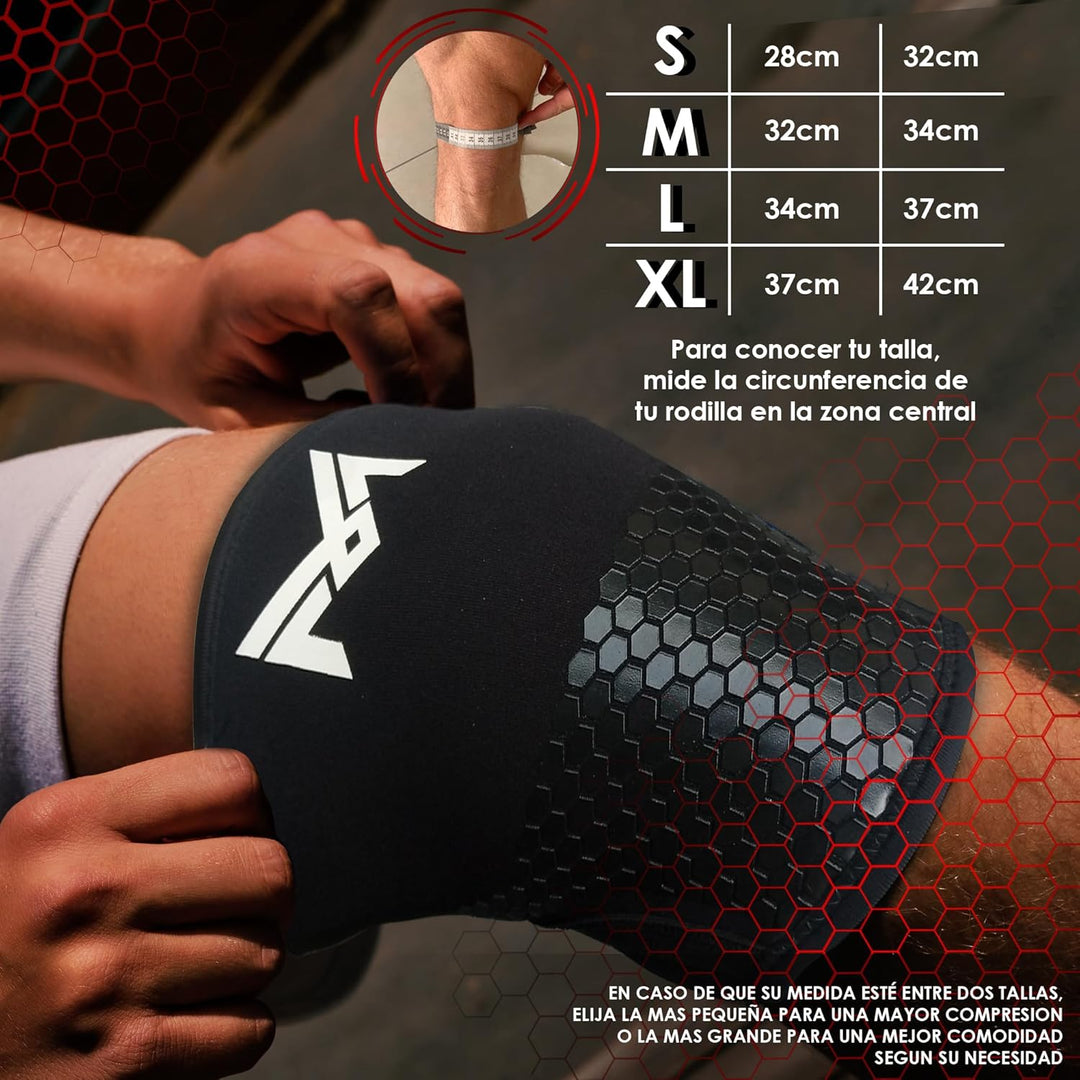 MERCURYAL Kniebandagen Crossfit für Workout, Knieschoner für Fitnessstudio, Powerlifting, Kniebandag