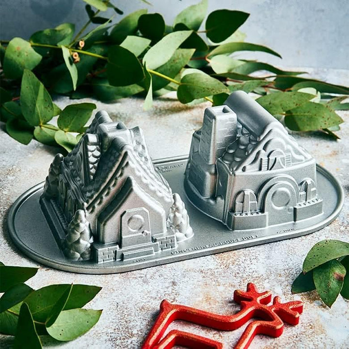 Nordic Ware Motivbackform, Backform Hexenhaus 2er klein, NW-Backformen