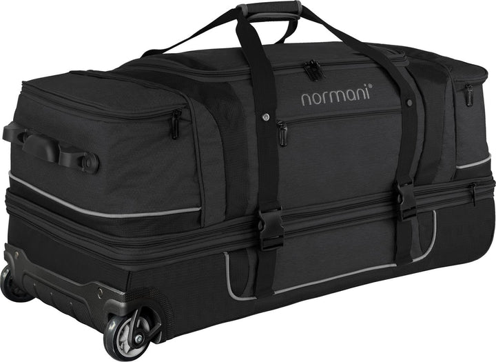 Reisetasche 2-Rad Trolley Weichgepäck Reisetasche mit Rollen und 6 Fächern - erweiterbarer Reisetrol