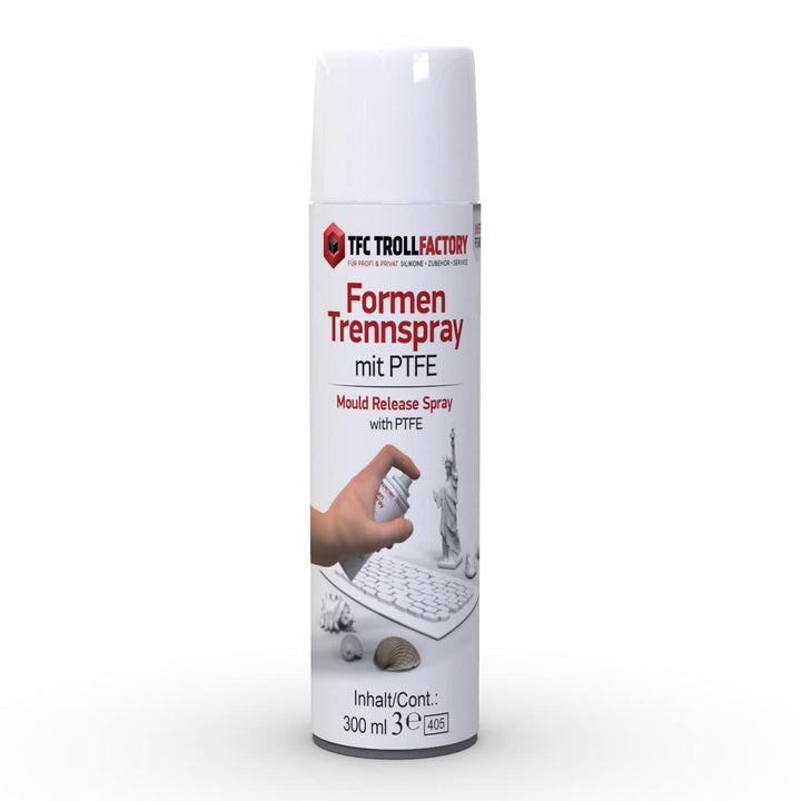 TFC Formen Trennspray mit PTFE 300ml - Hochleistungs-Trennmittel für Kunststoffformen, Beton & Wachs