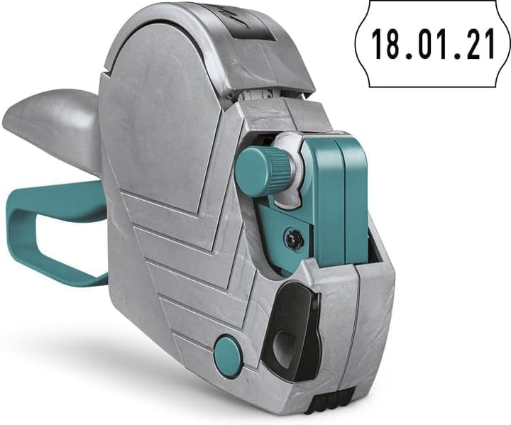 Original Meto Basic S Preisauszeichner Set – Preis, Datum, MHD (1-zeilig, 8-stellig für 22 x 12 mm E