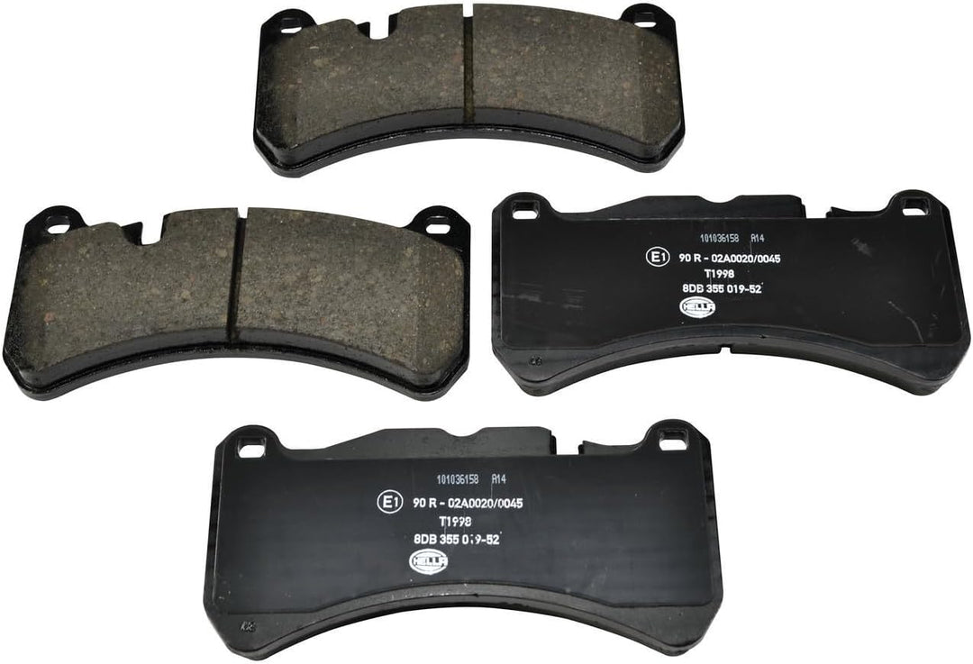 HELLA PAGID 8DB 355 019-521 Bremsbelagsatz - T1998 - Dicke/Stärke: 16.2mm - Bremssystem: Brembo - fü