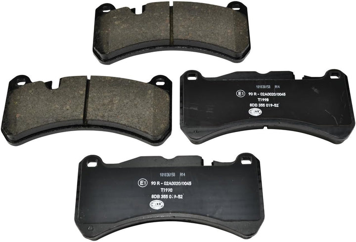 HELLA PAGID 8DB 355 019-521 Bremsbelagsatz - T1998 - Dicke/Stärke: 16.2mm - Bremssystem: Brembo - fü
