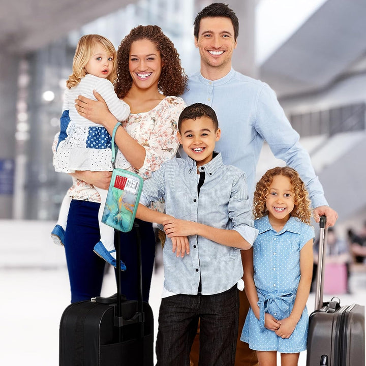 FINTIE Reisepass Tasche Familie Reiseorganizer, Wasserdicht Reisepasshülle Ausweistasche Dokumentee
