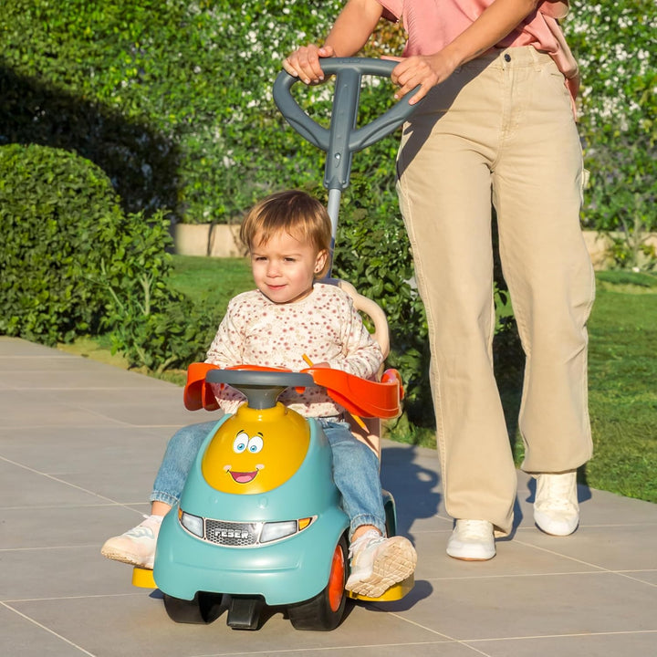 FEBER - Motofeber Casual 3 in 1 Push N'Go, Schiebe-Laufrad, Schiebewagen und Lauflernhilfe in einem