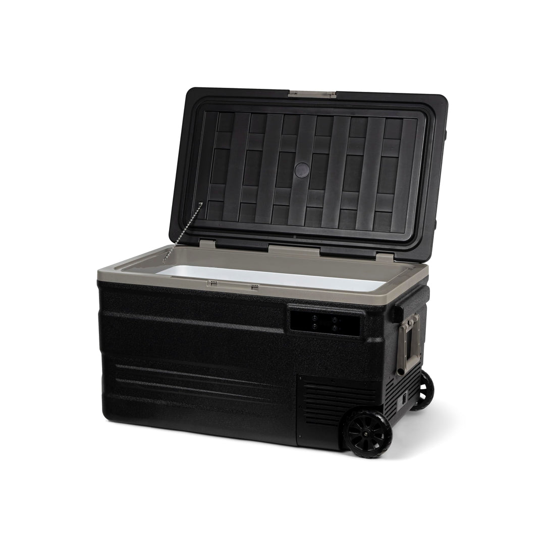 Steamy-E Single Zone 75 Roller, Elektrische Kompressor Kühlbox mit Rollen, 74 Liter, 12V/ 230V, zum