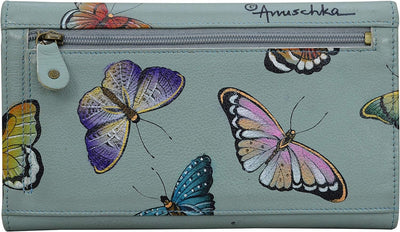 Anuschka Damen Anuschka Handbemalt Leder Damen Dreimal Falten Clutch Anuschka Handbemalt Leder Damen