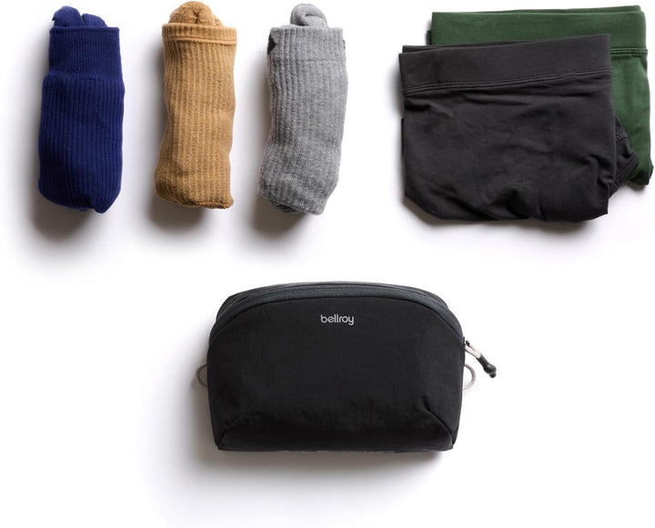 Bellroy Lite Packing Pouch 2L (Organizer-Packwürfel für Nah- und Fernreisen) - Black Schwarz, Schwar
