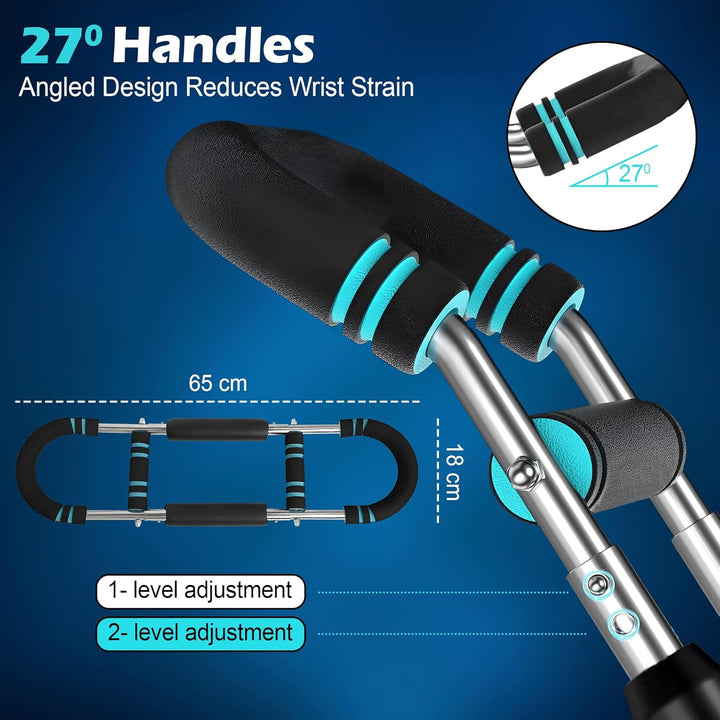 Adjustable Twister Arm Trainer with 3 Resistance Levels 40-90LB - U-Shaped Strength Training Equipme