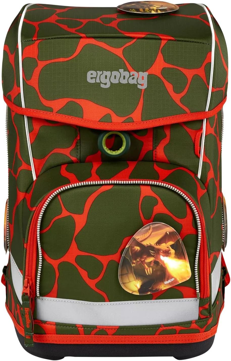 ergobag cubo light Set ergonomischer Schulrucksack, extra leicht, Set 6-teilig inkl. Seitentaschen,