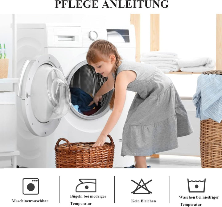 DWCN Gardinen Blickdicht Weihnachtsvorhänge Verdunklungsvorhänge Gardinen Wohnzimmer mit Vorhang-Kra