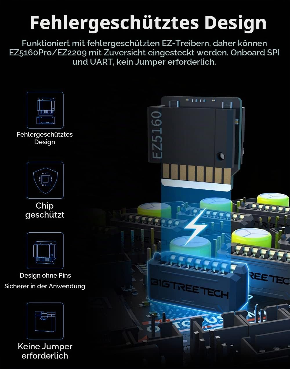 BIGTREETECH Octopus Max EZ V1.0 Steuerplatine 32 Bit Neues Upgrade Octopus Pro Motherboard, kompatib