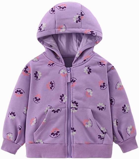 LitBud Sweatjacke Mädchen Kapuzen Zip Up Strickjacke Sweatshirt Hoodie Pullover Langärmel Kleidung f
