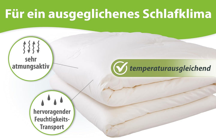 franknatur Winterdecke Bettdecke 240x220 Lyocell Tencel Bio Baumwolle Decke Winter Winterdecke 240 x