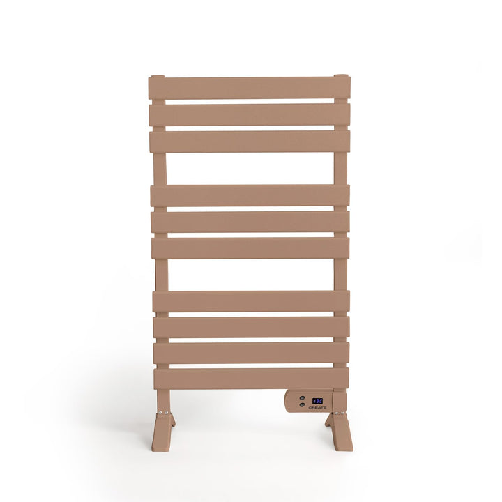 CREATE / WARM Towel 500W / Elektrischer Badheizkörper Mokka mit Standfüssen / 103x55x5cm / Für Boden