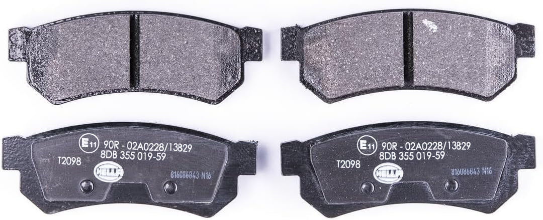 HELLA PAGID 8DB 355 019-591 Bremsbelagsatz - T2098 - Dicke/Stärke: 14.4mm - Bremssystem: Sumitomo -