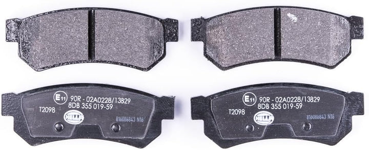 HELLA PAGID 8DB 355 019-591 Bremsbelagsatz - T2098 - Dicke/Stärke: 14.4mm - Bremssystem: Sumitomo -