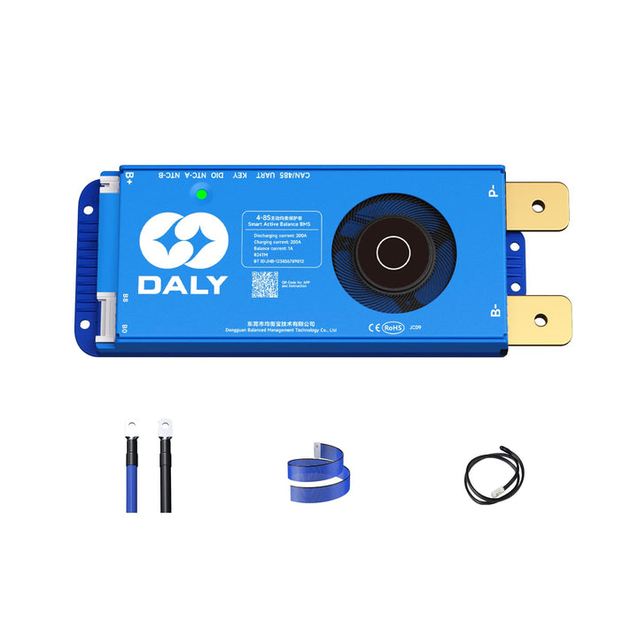 DALY Smart Active Balance BMS 200A 12V-24V 4S-8S Integriertes Bluetooth mit RS485 CAN PCB Batteriesc