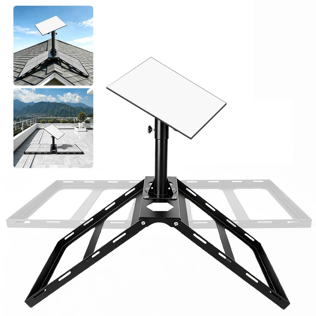 EFUTURETIME Starlink Gen 3 Dachhalterung aus Stahl– Ohne Bohren | 360° Horizontal Drehbar Starlink H