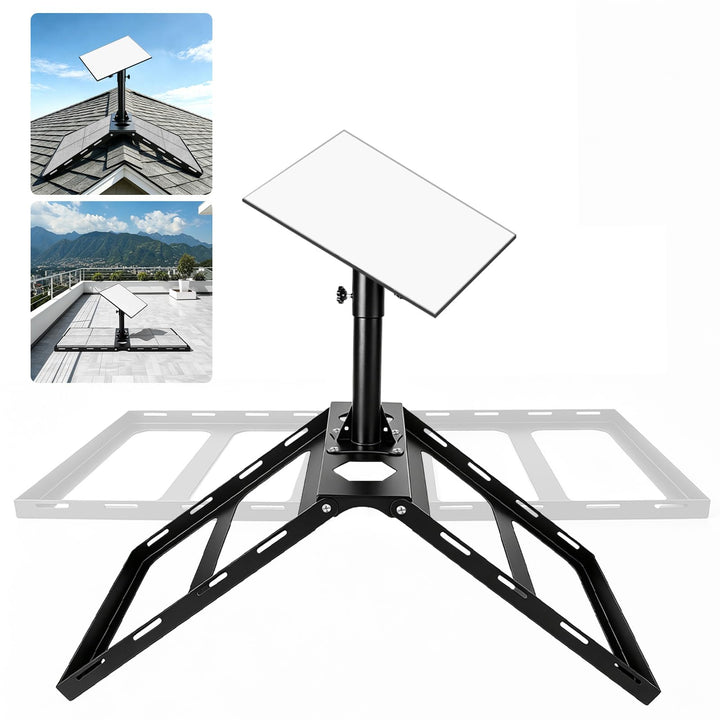 EFUTURETIME Starlink Gen 3 Dachhalterung aus Stahl– Ohne Bohren | 360° Horizontal Drehbar Starlink H