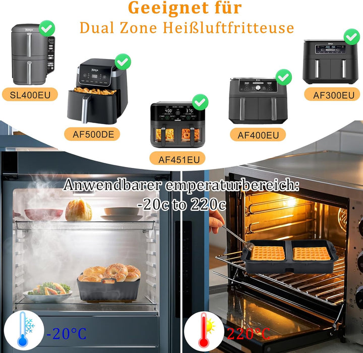 Heissluftfritteuse Zubehör Ninja Dual Zone, Zubehör Heissluftfritteuse Ninja Airfryer Zubehör, BPA-f
