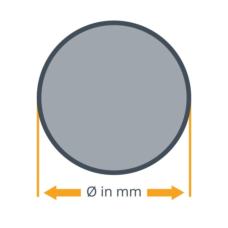 Aluminium Rund Durchmesser Ø 75mm | Länge = 500mm (50cm) Rundstab zum Drehen, Fräsen, Bohren, Sägen