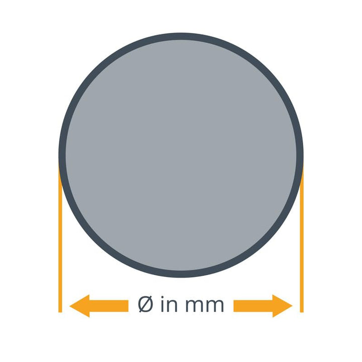 Aluminium Rund Durchmesser Ø 190mm | Länge = 125mm (12,5cm) Rundstab zum Drehen, Fräsen, Bohren, Säg