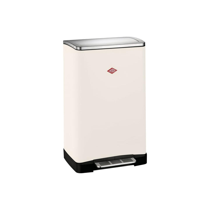 WESCO Big Double Boy Abfallsammler in der Farbe sand matt, pulverbeschichtetes Stahlblech, zwei getr