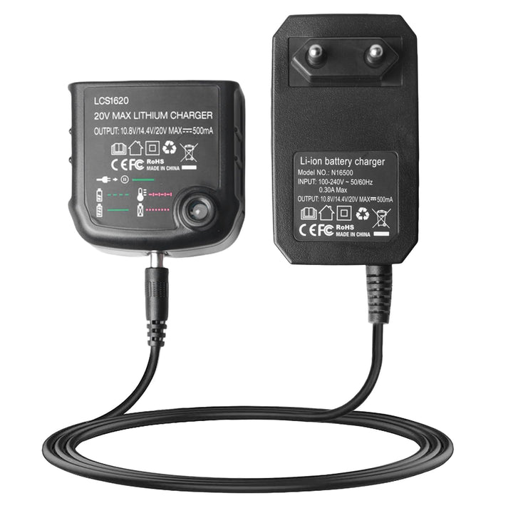 SPORWAY 18V/20V Ladegerät Kompatibel mit Black & Decker: 18V/20V Lithium-Ionen-Ladegerät BL2018 BL20