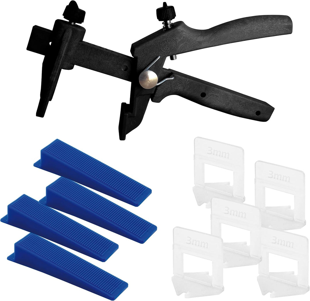 Lantelme Fliesen Nivelliersystem 1000 Stück Zuglaschen 3mm Fugenbreite Fliesen Höhe 3-15mm Fliesenve