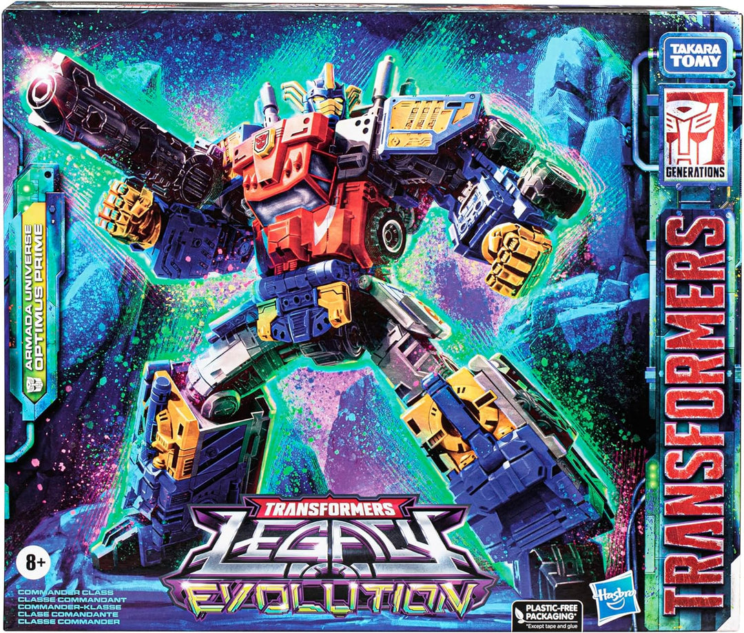 Transformers Legacy Evolution Commander-Klasse Armada Universe Optimus Prime, 19 cm grosse Action-Fi