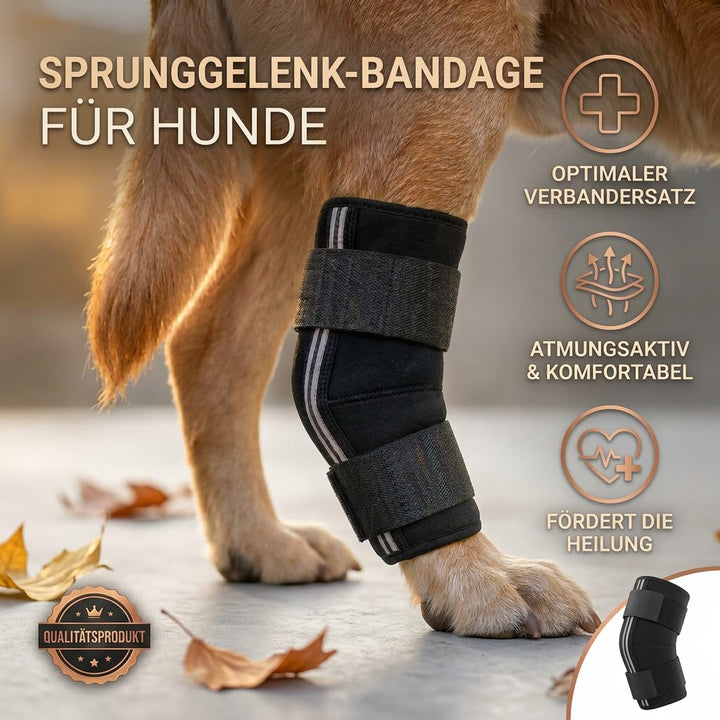 Nature Pet Tarsal- / Sprunggelenk Schutz Bandage 135° Winkel für Hunde (S 4) 4 S, 4 S