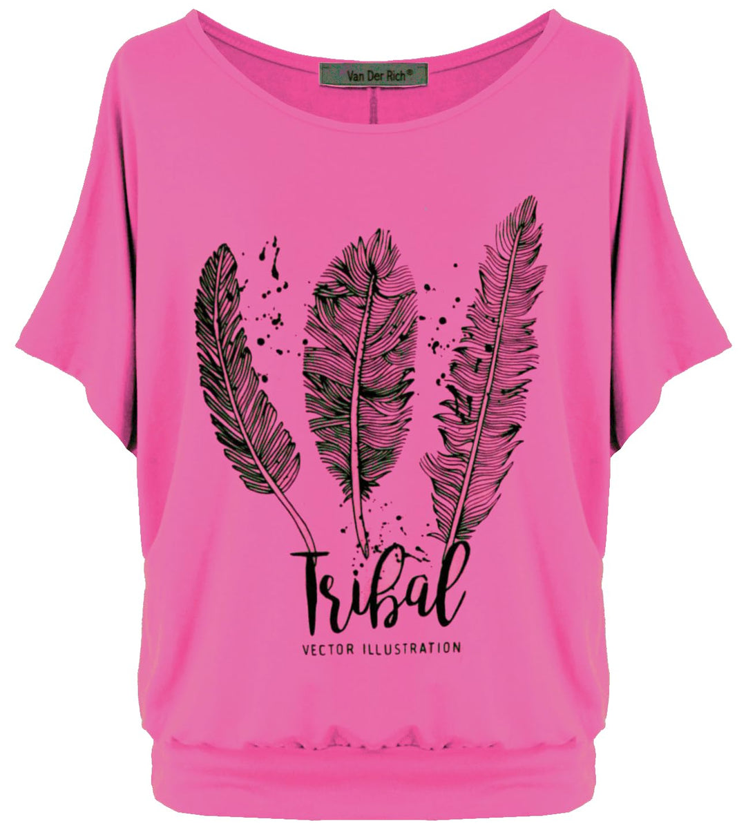 Van Der Rich ® - Oversize T-Shirt mit Fledermausärme - Damen 