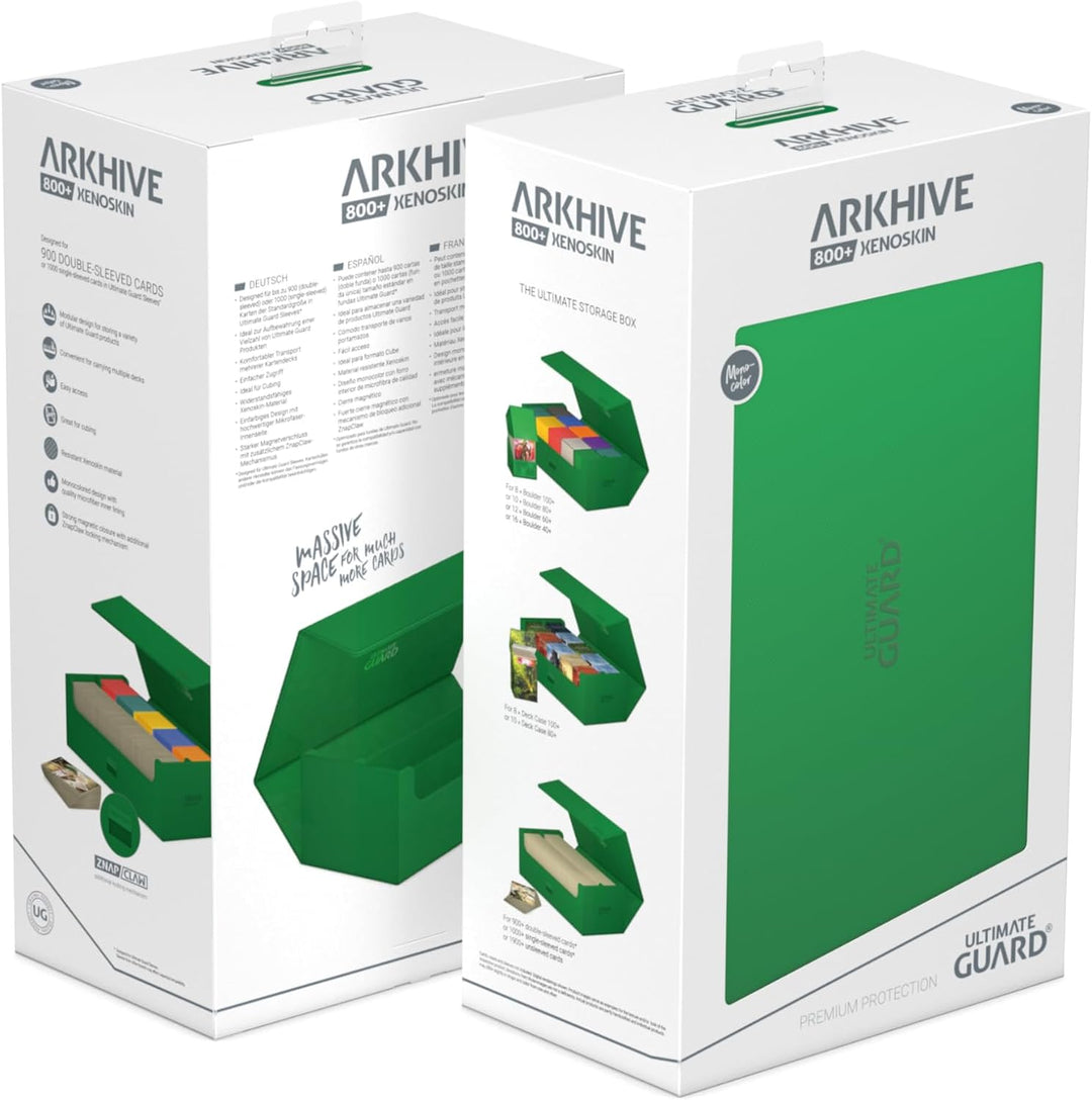 Ultimate Guard Arkhive 800+ XenoSkin Monocolor Grün, Grün