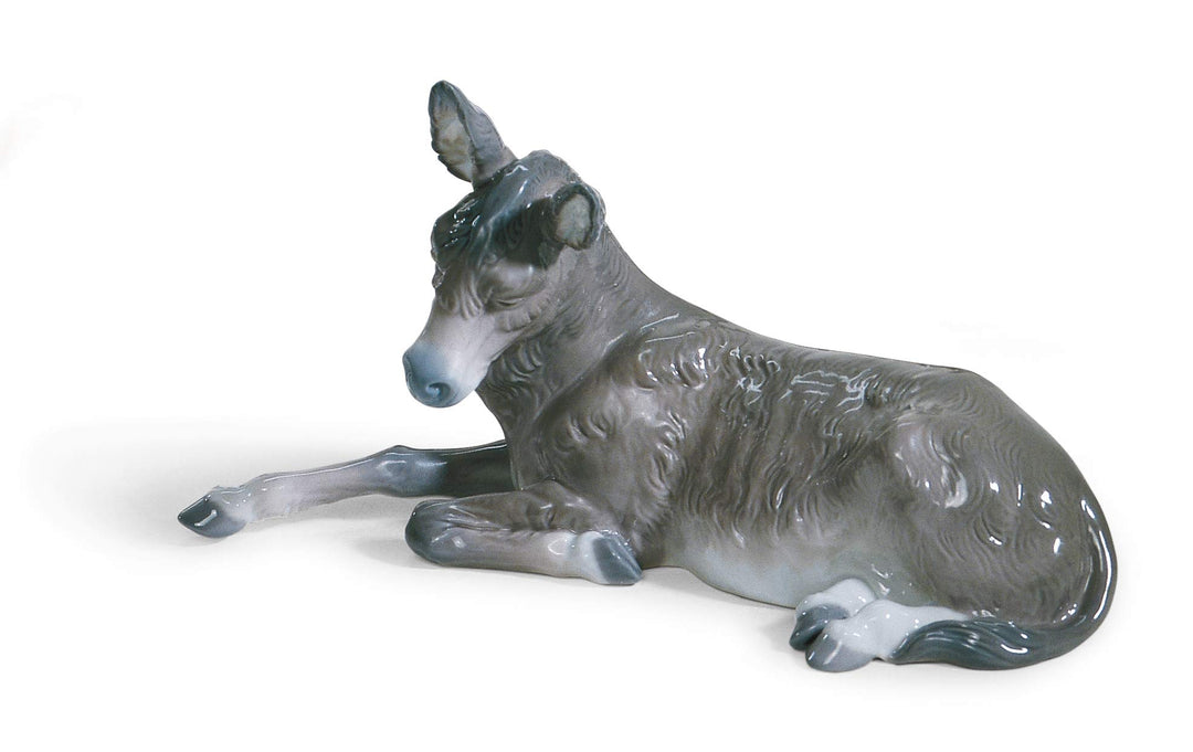 LLADRÓ Krippenfigur Esel. Ii. Maultier (Krippenfigur). Porzellan.
