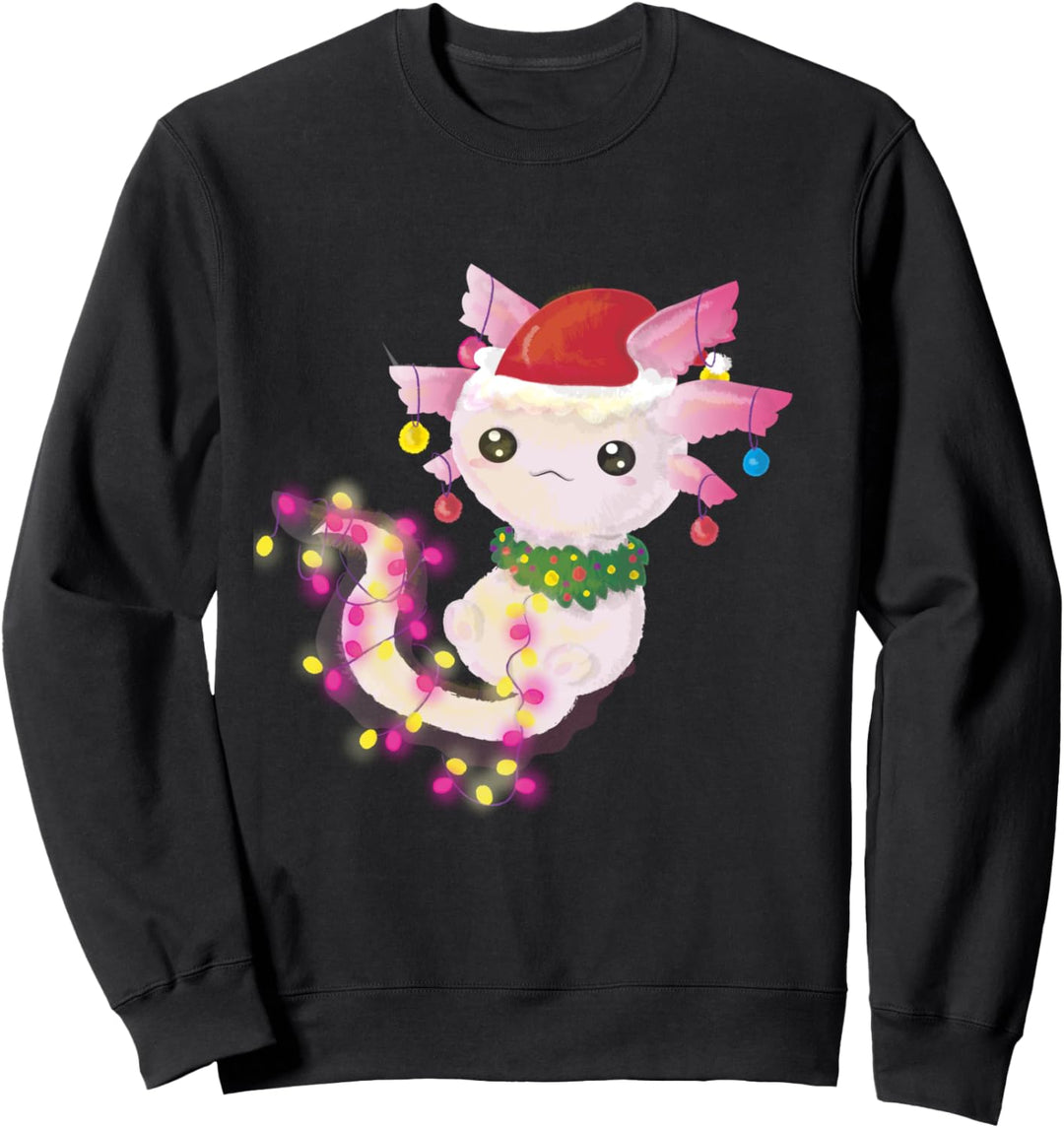 CHRISTMAS LIGHTS AXOLOTL LURCH BAUM LICHTER DEKO WEIHNACHTS Sweatshirt