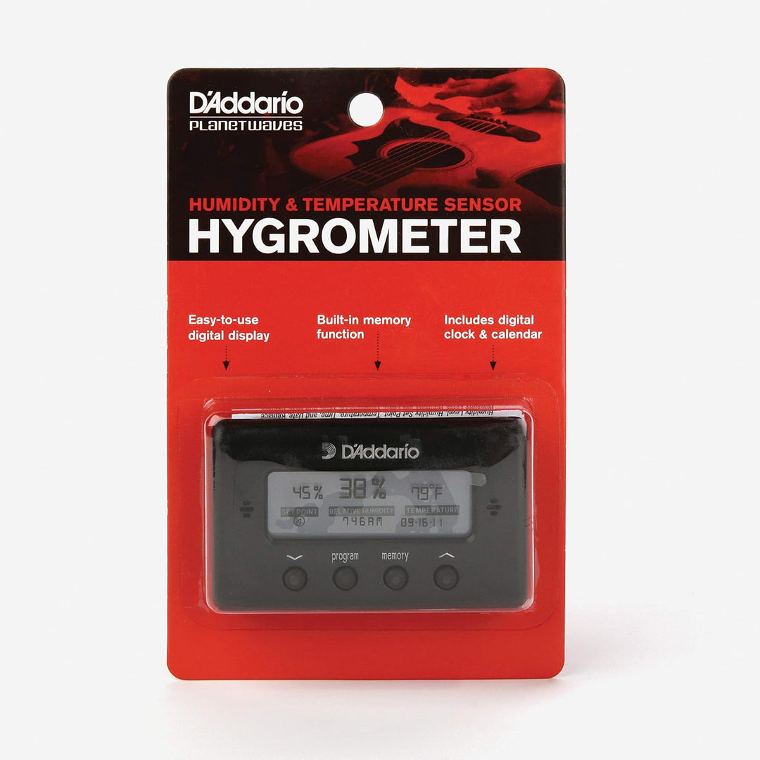 Planet Waves PW-HTS Temperatur & Feuchtigkeitsmessgerät Black Plastik Sensor, Sensor