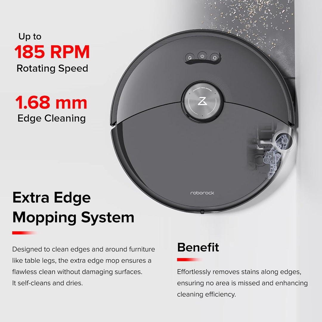 Roborock S8 MaxV Ultra Weiss (Version mit Wasseranschluss) Saug-Wisch-Roboter mit automatischer Nach
