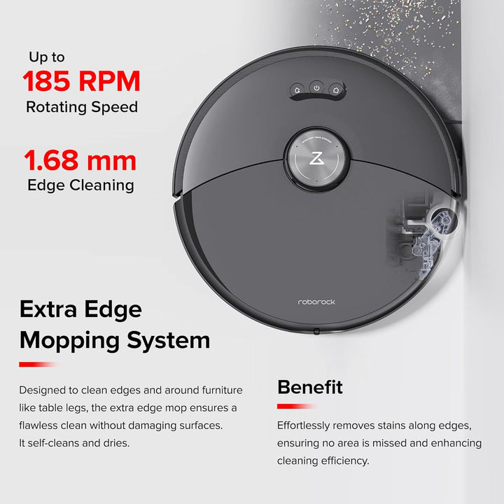 Roborock S8 MaxV Ultra Weiss (Version mit Wasseranschluss) Saug-Wisch-Roboter mit automatischer Nach