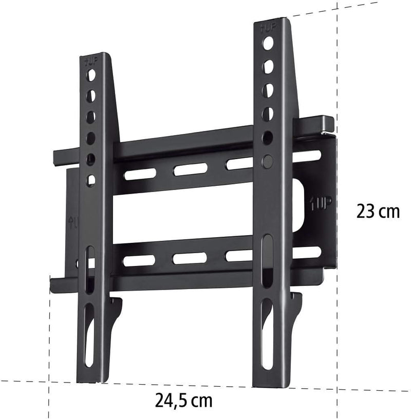 Hama TV Wandhalterung (19 - 46 Zoll TV Halterung für Fernseher bis zu 25 kg, max. VESA 200x200, fest